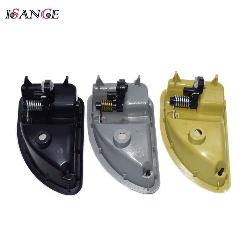 2 Pcs Grey / Beige / Black For Renault 1997- Kangoo, 1997-2003 Twingo Iniside Interior Car Door Handle Front Left & Right
