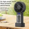 Solar Powered Handheld & Desk Fan with 5-Speed Turbo 12 Blades USB Type-C Fast Charging