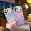 Применимый чехол для мобильного телефона iPhone17 с золотой фольгой, магнитное крепление, для Apple 15pro, звездное небо, прозрачный, матовый, защитный чехол для Mate60pro