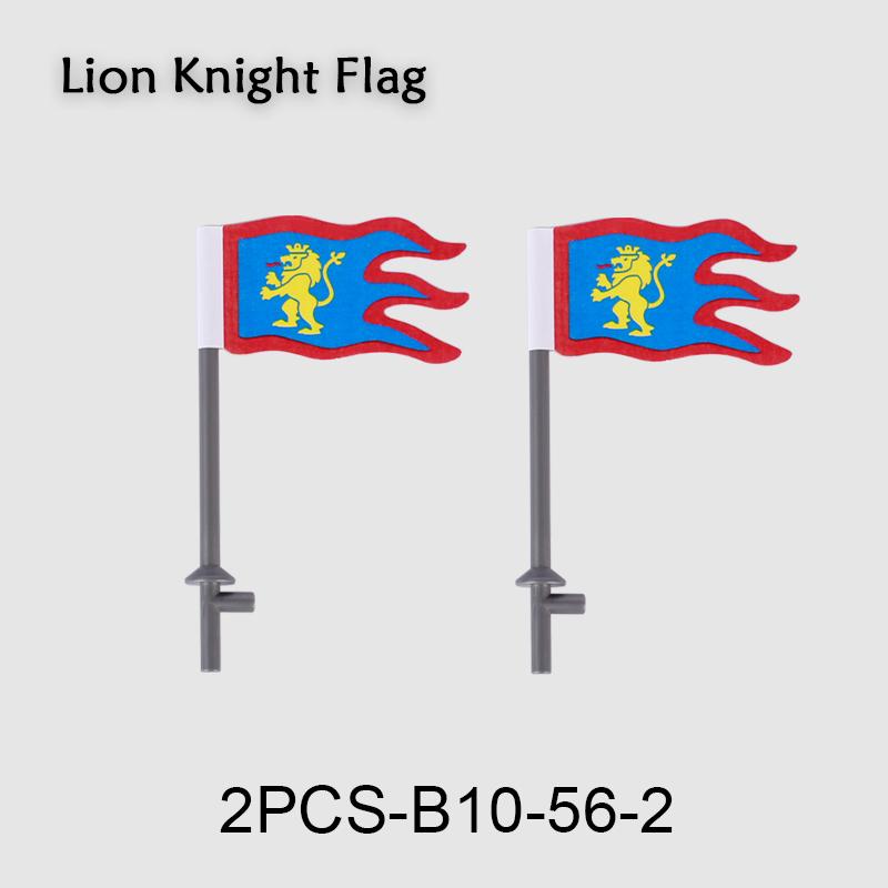 Средневековые военные флаги, серия «Военный замок», рыцарь, солдат, воин, аксессуары, строительные блоки, Древний Священный Рим, кирпичики, игрушки, подарки.