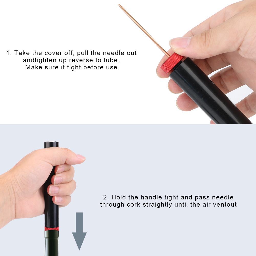 Пин Банка Пробка Удалитель Портативные Барные Инструменты Насос Воздушного Давления Винный Штопор Открывалка для Винных Бутылок Маленький Размер
