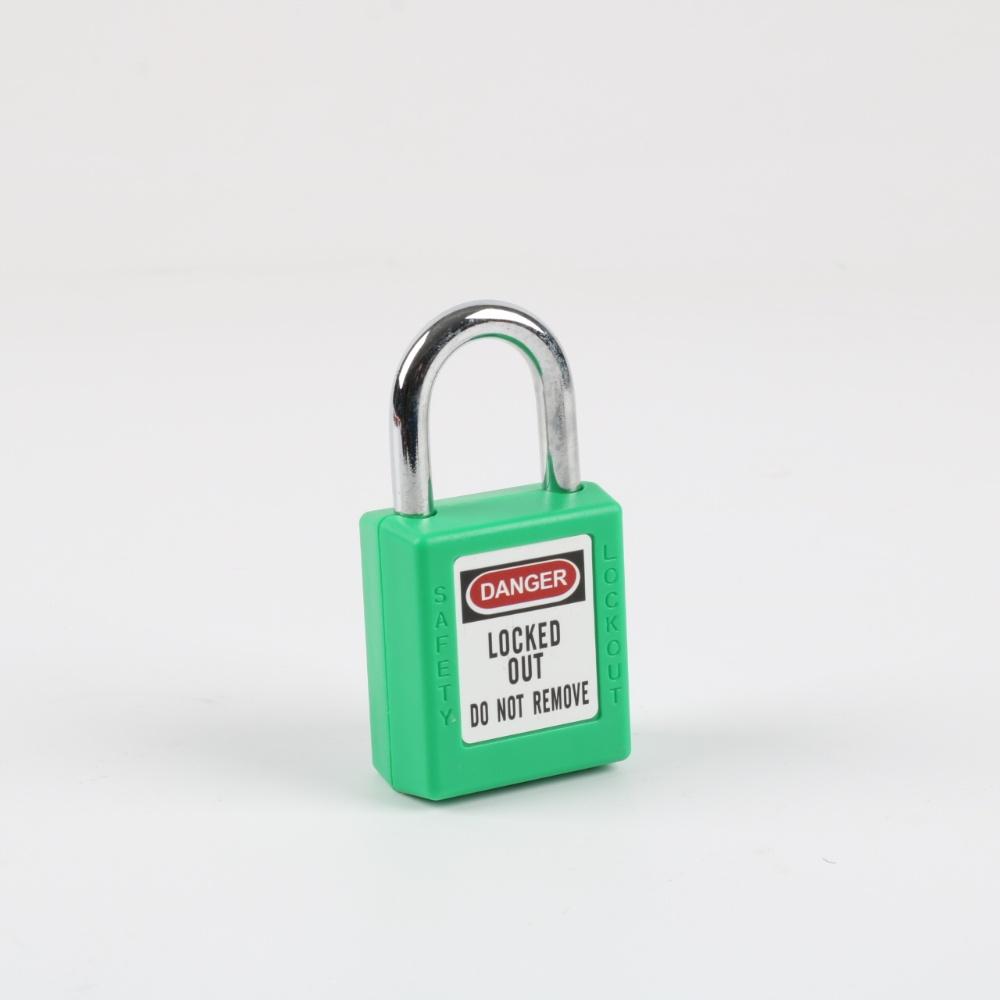 25mm Color Safety Lockout Padlock with Key Unlock Durable Nylon Body and Steel Shackle for Easy Installation Energy Isolation
