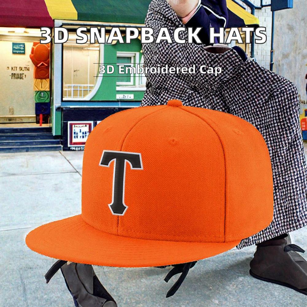 Men's Sporty Street Style New Design Baseball Hats Fashionable 3D Embroidery Personalized Snapback Made of Twill Fabric