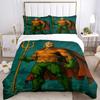 3pcs Aquaman, Trident Cover Set,Soft Comfortable Duvet Cover,Guest Room (1*Duvet Cover + 2*Pillowcases, Without Core) yy251024154