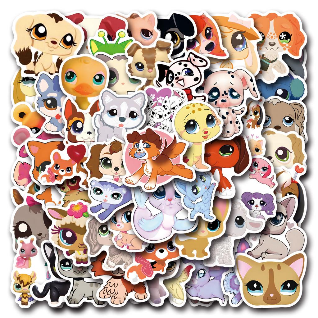 55 New Models LPS Graffiti Stickers Decorate Notebook Suitcase Mobile Phone DIY Waterproof Stickers