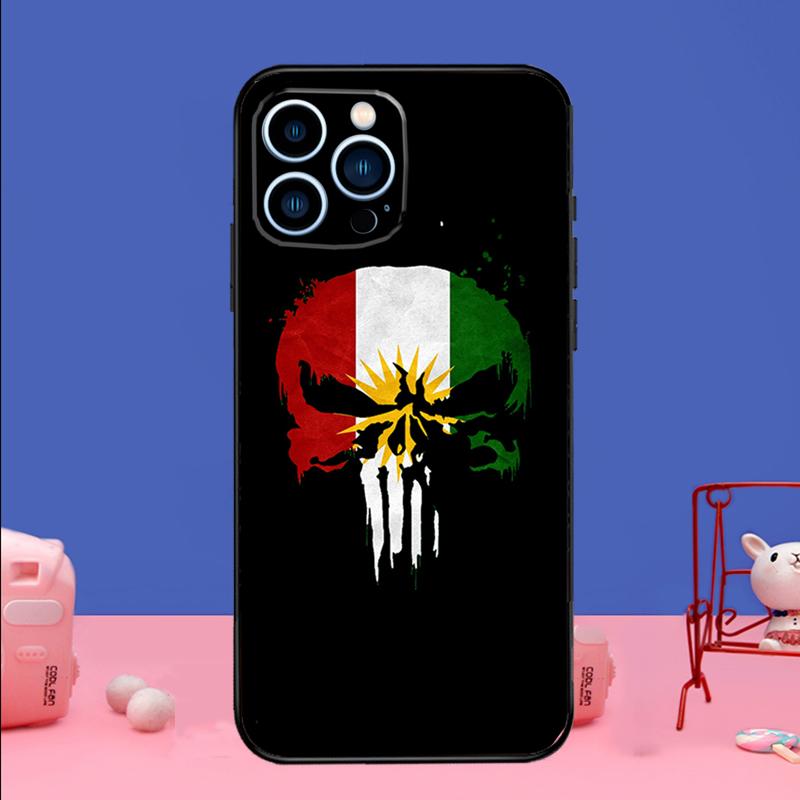 Kurdistan Flag Phone Case For iPhone 16 15 14 13 12 11 17 Pro Max Plus 12 13 mini 16e 17 Air Bumper Cover