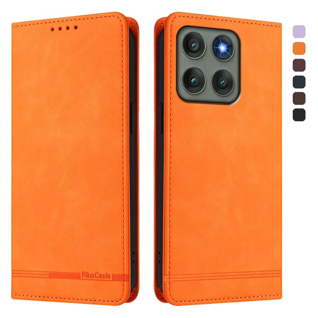 Чехол RINACASIS RC23 для Motorola Edge 60 Pro 5G, кошелек с блокировкой RFID, подставка, чехол-книжка из ПУ кожи