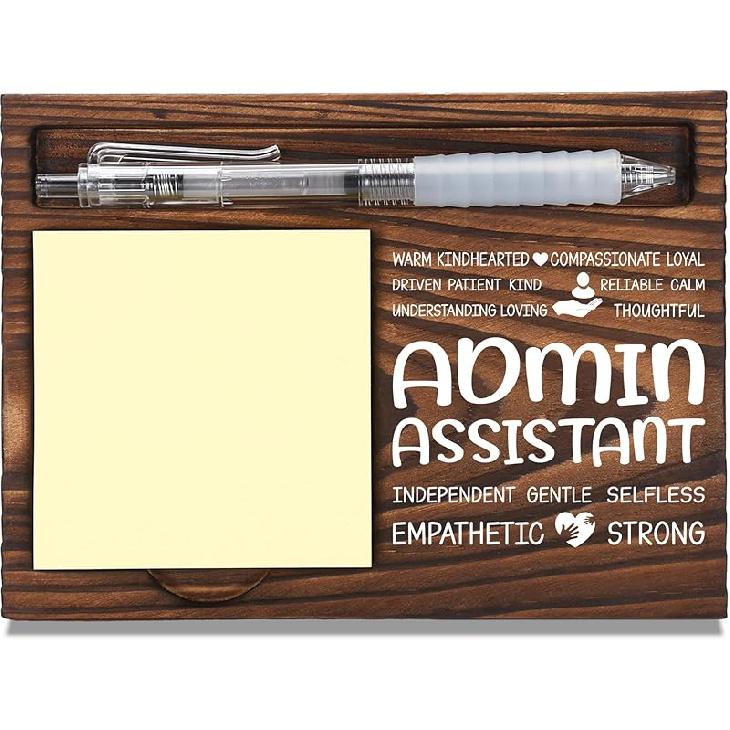 FTONENI Librarian Appreciation Gifts, Thank You Gift for School Librarian, Library Office Coworkers Staff Appreciation Gifts, Sticky Note Holder