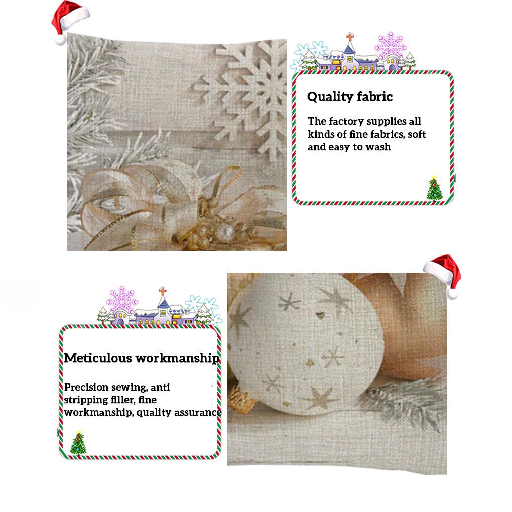 Christmas Pillow Cover Home Decor Sofa Waist Cushion Cover Pillowcase 45x45cm