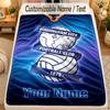 Flannel BlanketBIRMINGHAM CITY Football Custom Name Text Personalized Soft Warm Throw Blanket Home Decor Gift