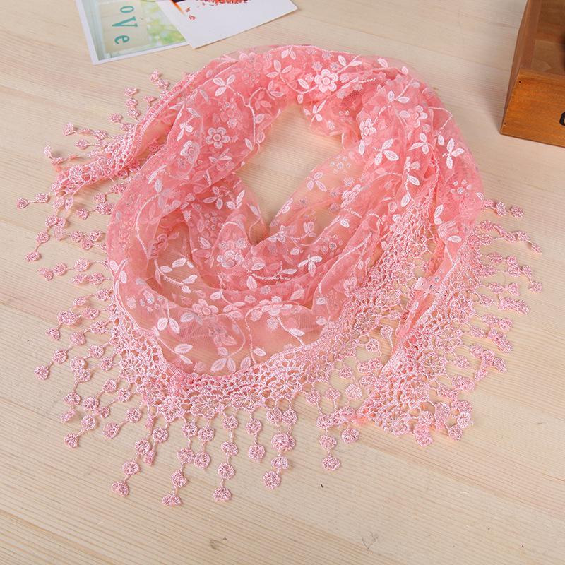 Женская мода, летняя одежда, аксессуары, кружевной шарф, шаль с кисточками и цветочным принтом, шарфы 150x40 см