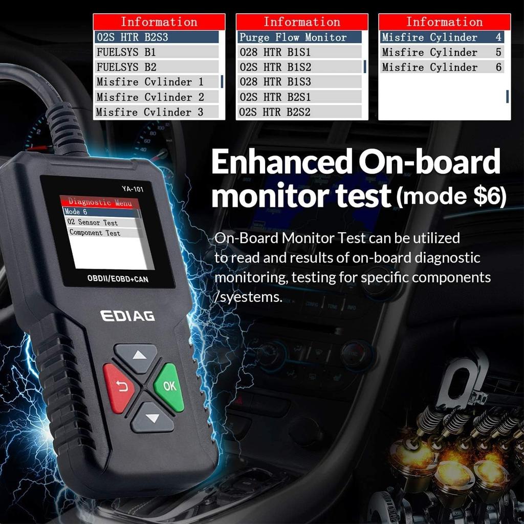 Сканер OBD2, YA-101OBD2, считыватель кодов неисправностей автомобильного двигателя, диагностический прибор, версия детектора OBD