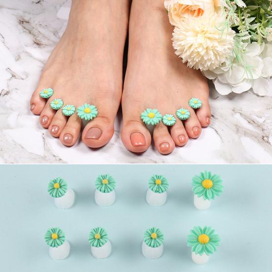 8 шт. разделитель для пальцев ног нескользящий моющийся устойчивый к пятнам впитывающий пот устойчивый мягкий разделитель для пальцев ног поставка для маникюрного салона