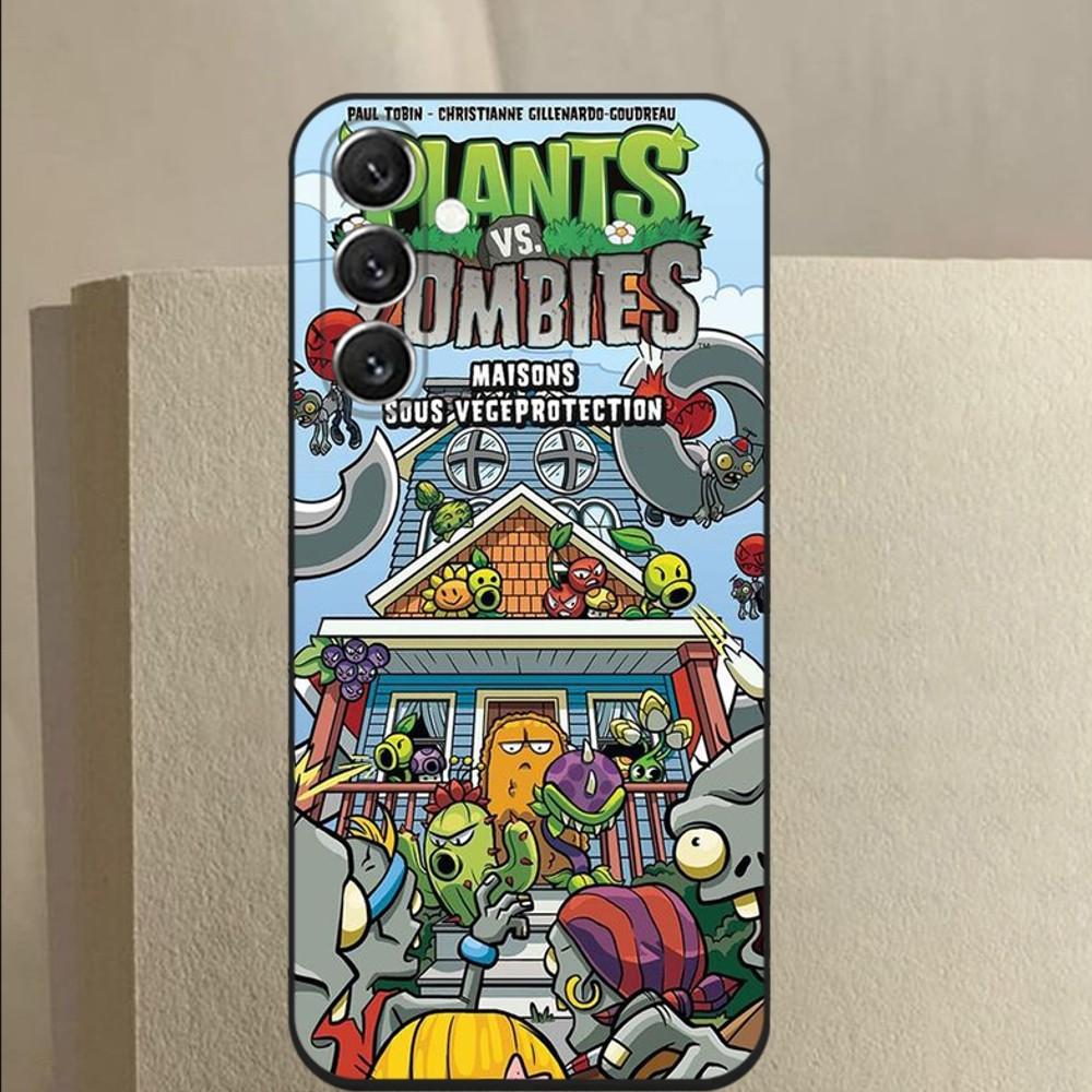 Plants vs Game Z-Zombies Чехол для телефона Samsung Galaxy A13, A21s, A22, A31, A32, A52, A53, A71, A80, A91 Мягкий Черный Чехол