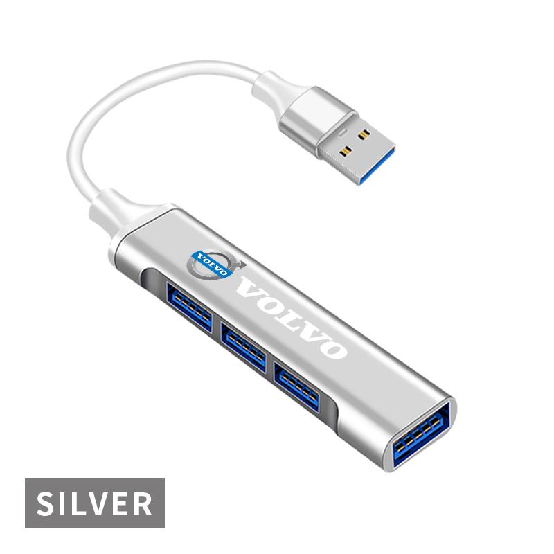 USB HUB 3.0 4 Port Multi Splitter Adapter OTG USB For Volvo AWD V60 V40 XC90 S60 XC60 S90 V90 CX70 XC40 C40 C70 EX90 Rdesign