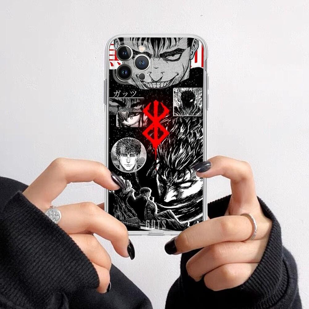 Чехол для телефона с изображением манги и аниме Berserk Для iPhone 15 14 11 12 13 Mini Pro XS Max Чехол 6 7 8 Plus X XR SE 2020 Funda Shell