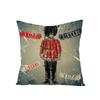 Nordic British Style Printed Throw Pillow Covers Polyester Sofa Cushion Cover For Home Use Living Room And Bedroom Headboard