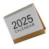 Календарь на 2025 год. Простой настольный календарь. Ежегодный планировщик. Маленький настольный календарь для школы.
