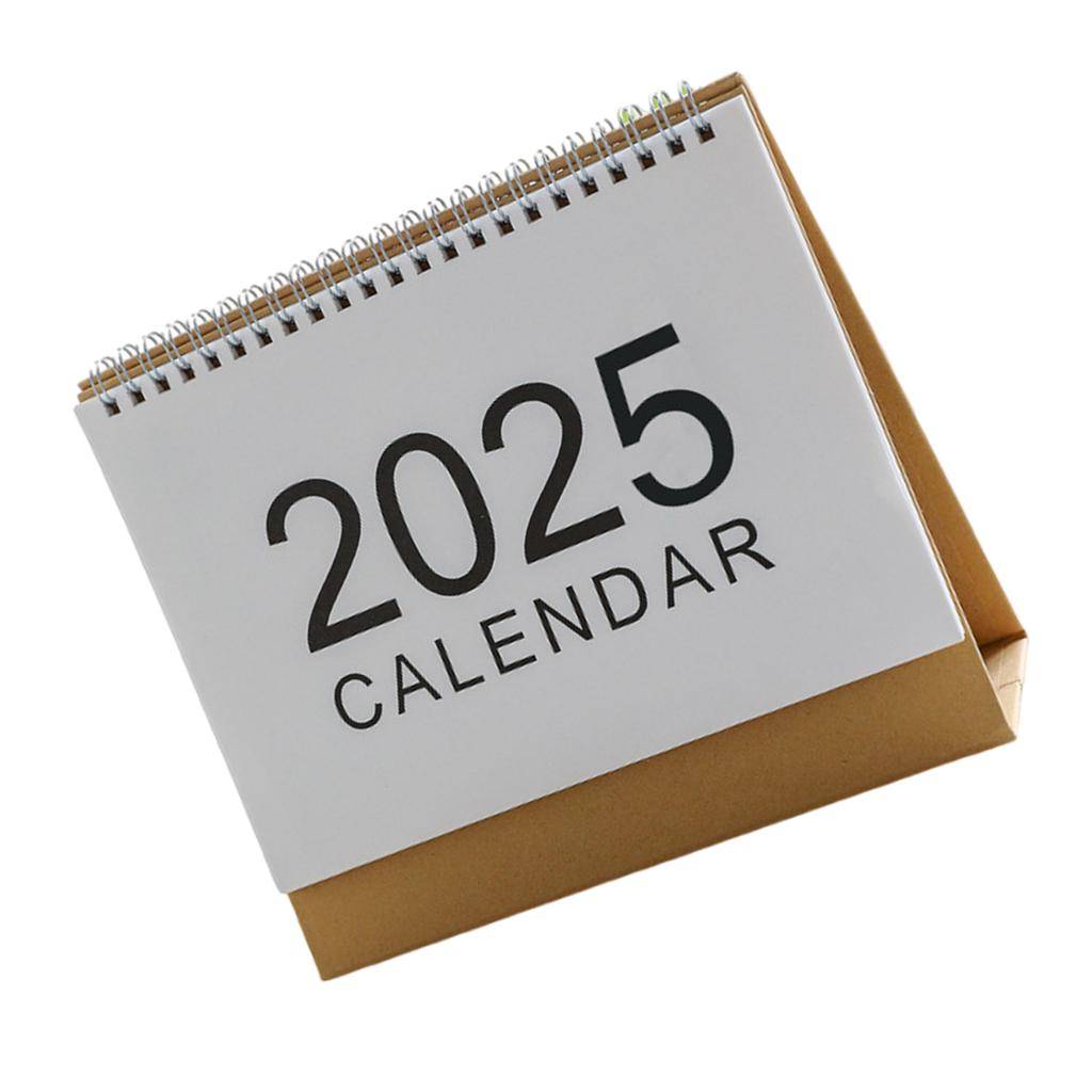 Календарь на 2025 год. Простой настольный календарь. Ежегодный планировщик. Маленький настольный календарь для школы.