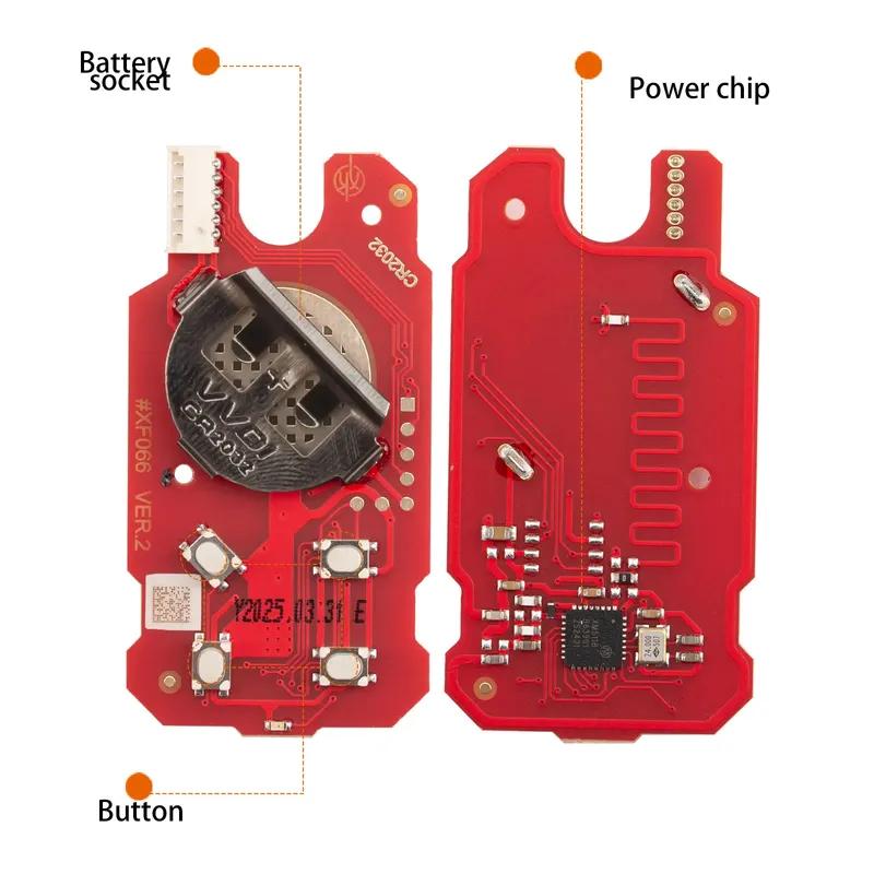 Xhorse XKGHG3EN Universal Remote Key 2nd Generation Masker Style Garage Remote Key 4 Buttons for VVDI MINI English Version