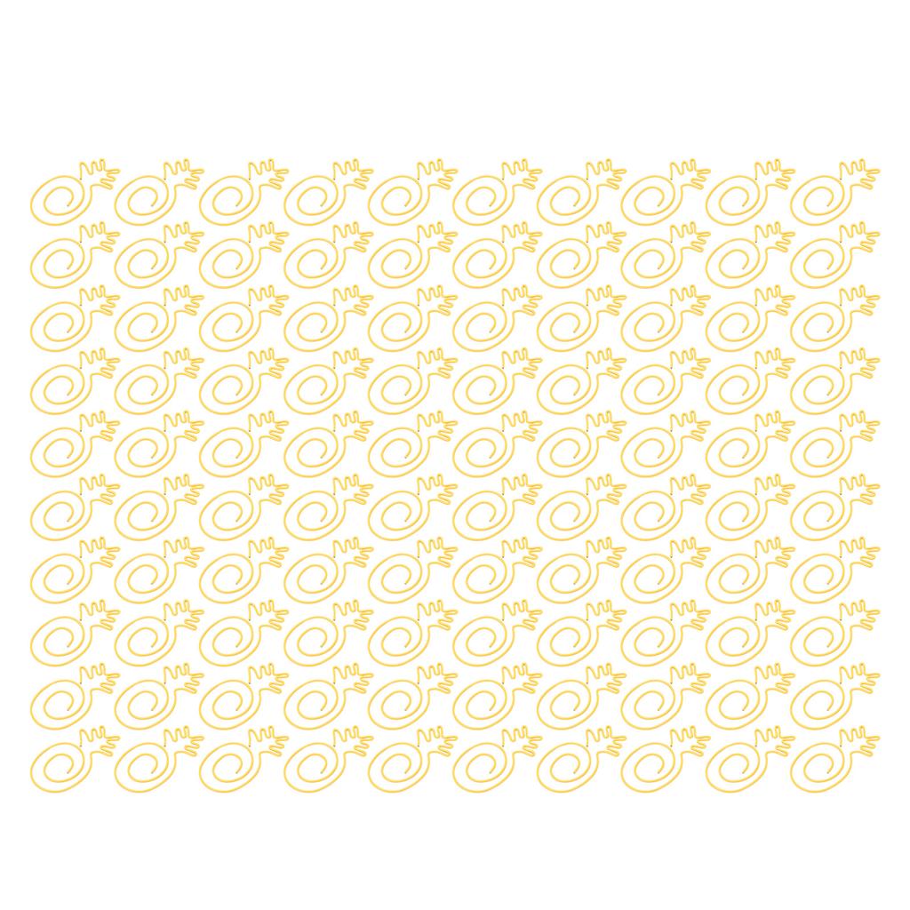 100 шт. золотых скрепок, симпатичные, стильные, прочные, металлические, широко используемые, симпатичные скрепки для школы