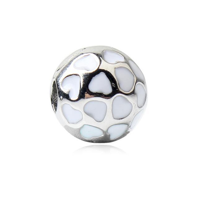 New Original Bead Alloy Love Star Flower Clip Stopper Charm Clear CZ Fit  Bracelet Bangle Necklace DIY Women Jewelry