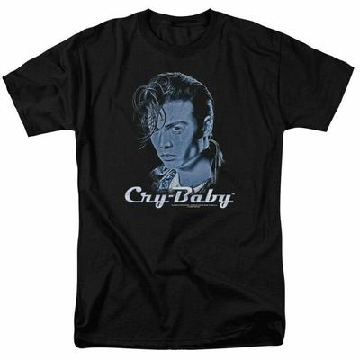 Футболка Cry Baby King Мужская Лицензированная 80-е Культовый Классический Фильм Черная