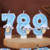 Numbers Birthday Candles Cake Party Handmade Numbers Candles Blue