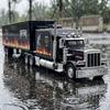 1:24 Peterbilt 389 Седельный Тягач Полуприцеп Сплав Металл Литье под Давлением Модель Автомобиля Высокая Симуляция Домашние Модные Украшения Коллекционная Игрушка