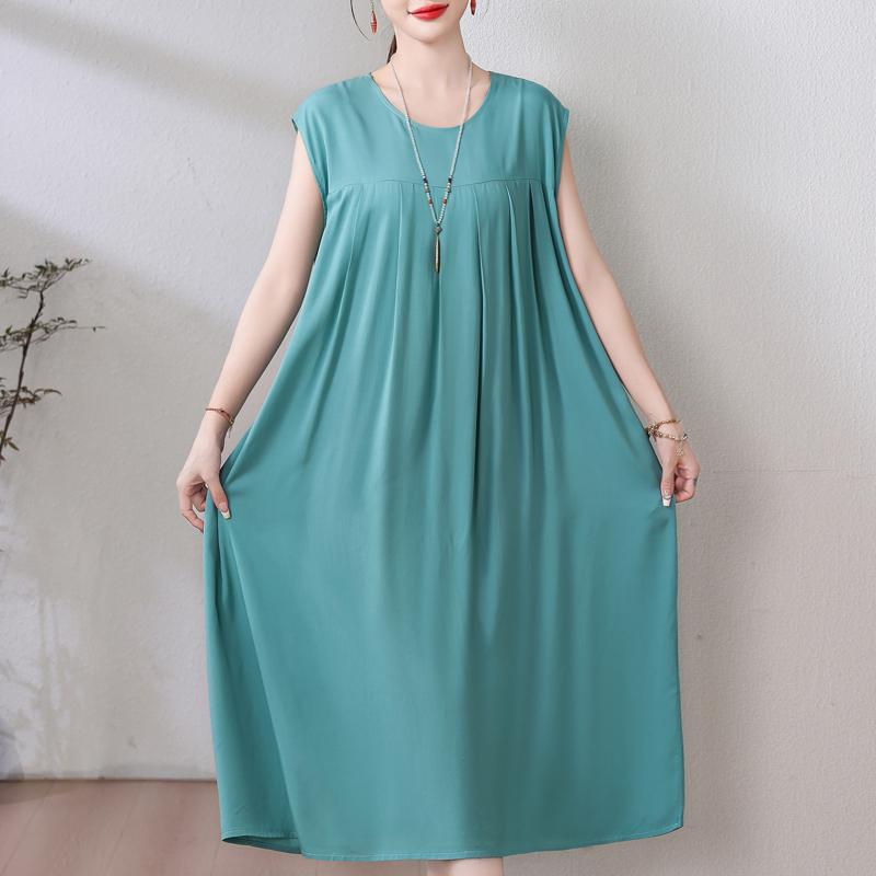 Летнее винтажное платье больших размеров, женские свободные повседневные элегантные длинные платья без рукавов большого размера