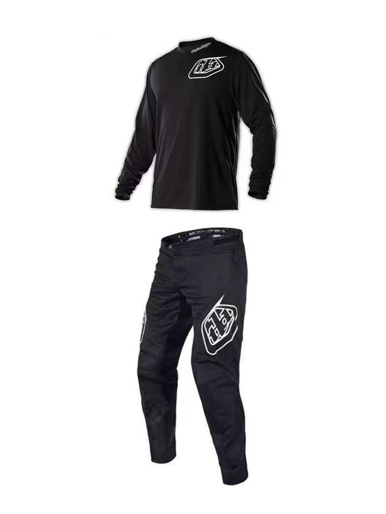 Teen Children's Downhill Suit Mountain Bike Riding Suit Set Moisture Wicking Off-Road Motorcycle Racing Suit Street Car