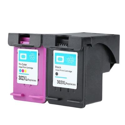 Комплект 2 совместимых картриджей HP 302 XL - ENVY 4520 - 1 черный и 1 цветной