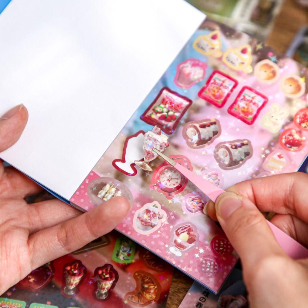 New 30 Sheets Die Cut Sticker Book Retro Cartoon Decorative Journal Stickers DIY Stationery Supplies Handmade Scrapbooking