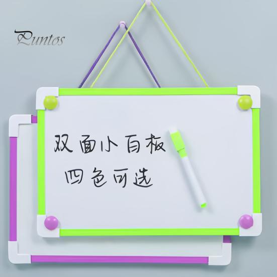 Набор магнитно-маркерных досок с подвесной веревкой и рамкой из ПВХ, гладкая поверхность для письма, магнитная доска для сухого стирания с ручкой и 2 пряжками