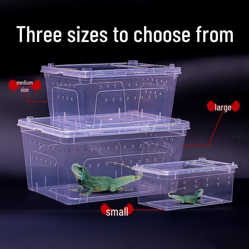 Reptile Breeding & Pet Tank for Turtles, Silkworms, Spiders, Horned Frogs, Geckos, Lizards & Snails