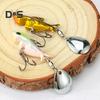 3.8CM/10G Металлическая приманка для ловли акулы с тройными крючками Spinner Sequin, искусственная жесткая приманка для дальнего заброса, ловля пресноводной соленой форели и окуня