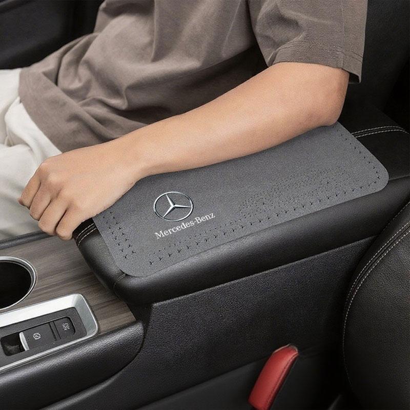 D4Leather Car Armrest Mat Auto Armrests Storage Box Mats For Mercedes Benz W203 W204 W205 W206 W212 CLK GLA C E S Class Accessorie