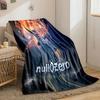 Fiery Warrior with Lantern Art for all seasons blanket lunch break throw gift