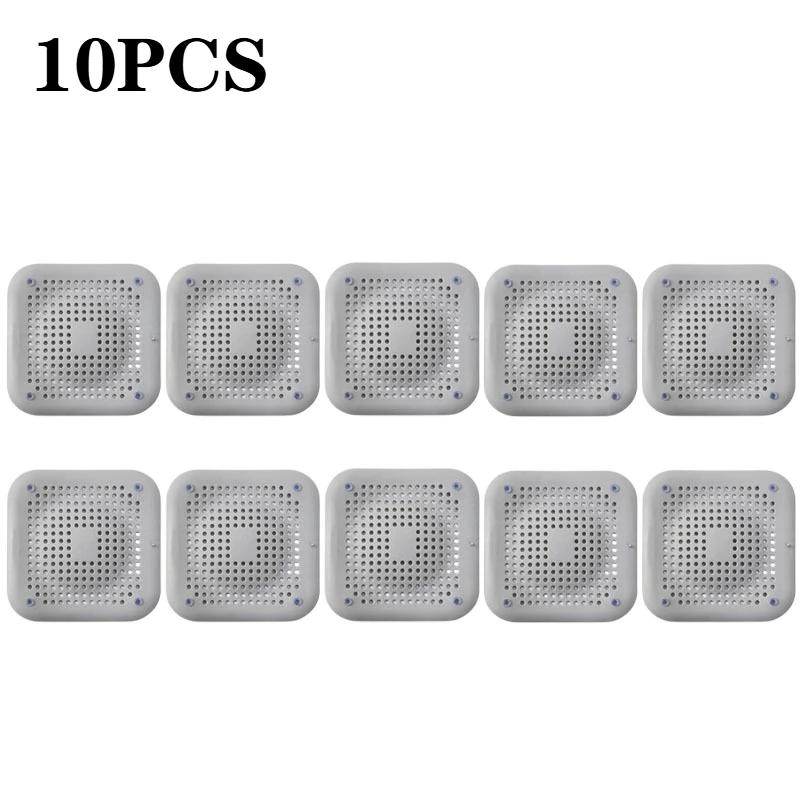 Silicone Anti-Clogging Drain Hair Catcher ShowerCover with DebrisFilter Easy-CleanGridSystem for Bathtub Sink and Bathroom Drain