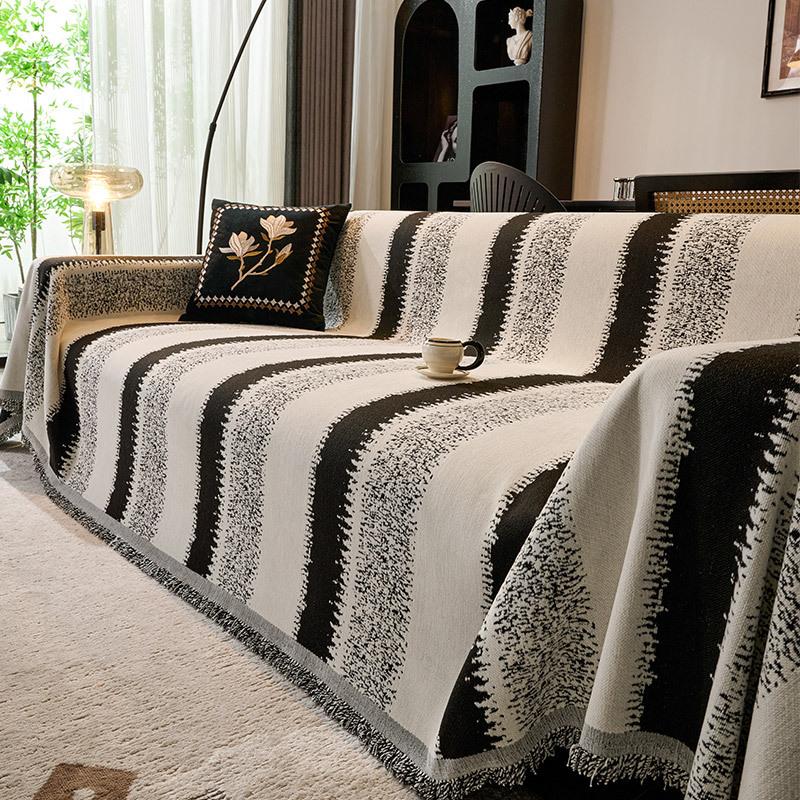 Чехол для дивана и полотенца из полосатой синели EIFLOY, цельный плед, чехол для стула, чехол для домашних животных и детей, защита от царапин кошек, дропшиппинг