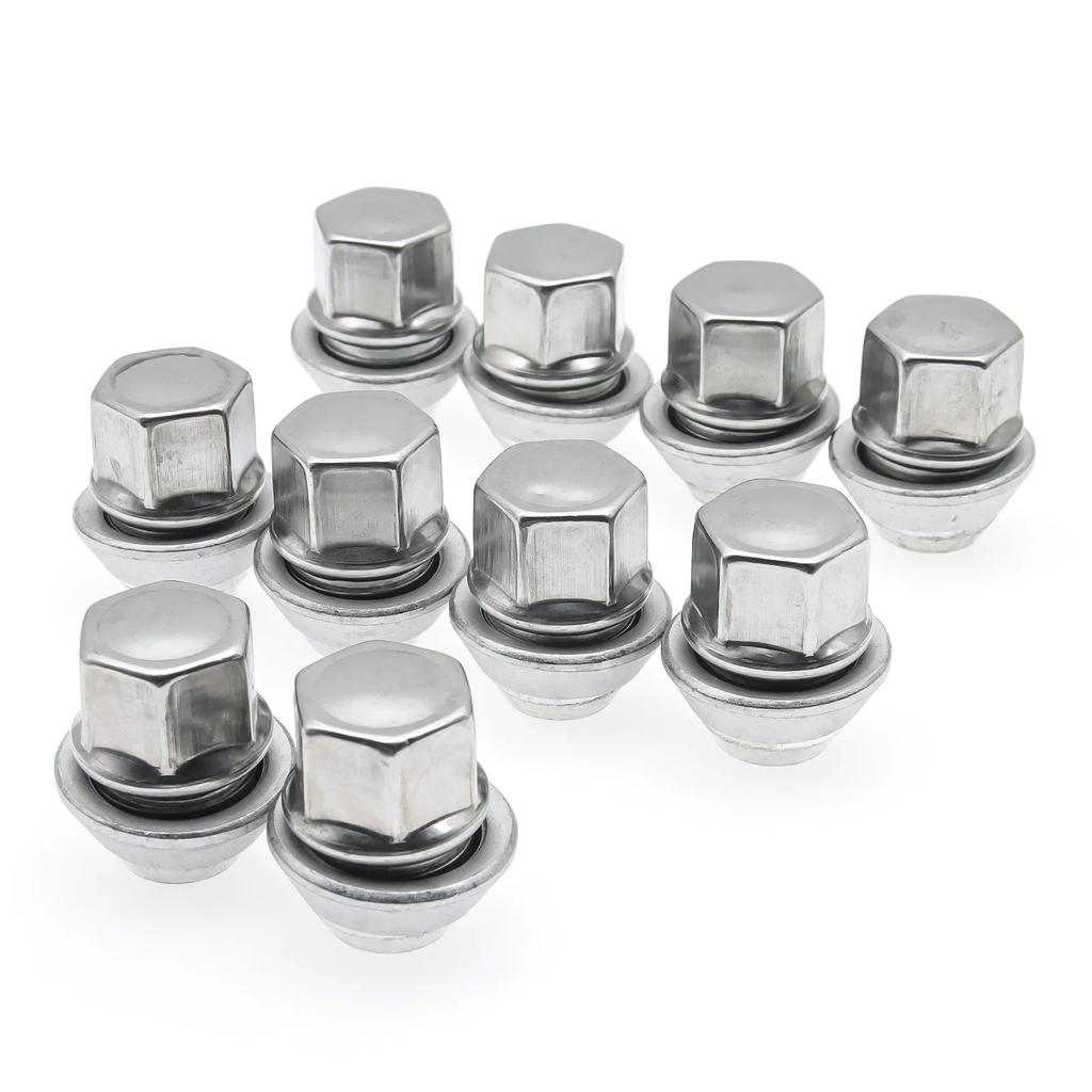 1 Piece M12 X 1.5 19MM Alloy Wheel Lug Nuts Chrome Hex Bolts Flexible For Ford Focus MK1 MK2 MK3 K14844 Car Accessories