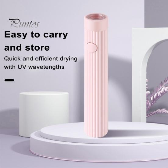 Портативная УФ-лампа для ногтей, быстросохнущая гель-лак, зарядка через USB, портативная миниатюрная легкая, удобная УФ-лампа