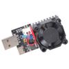 Высокоточный USB-тестер нагрузки с питанием, регулируемый выход 3А, автоматическое охлаждение вентилятором при 40℃, для электронных проектов