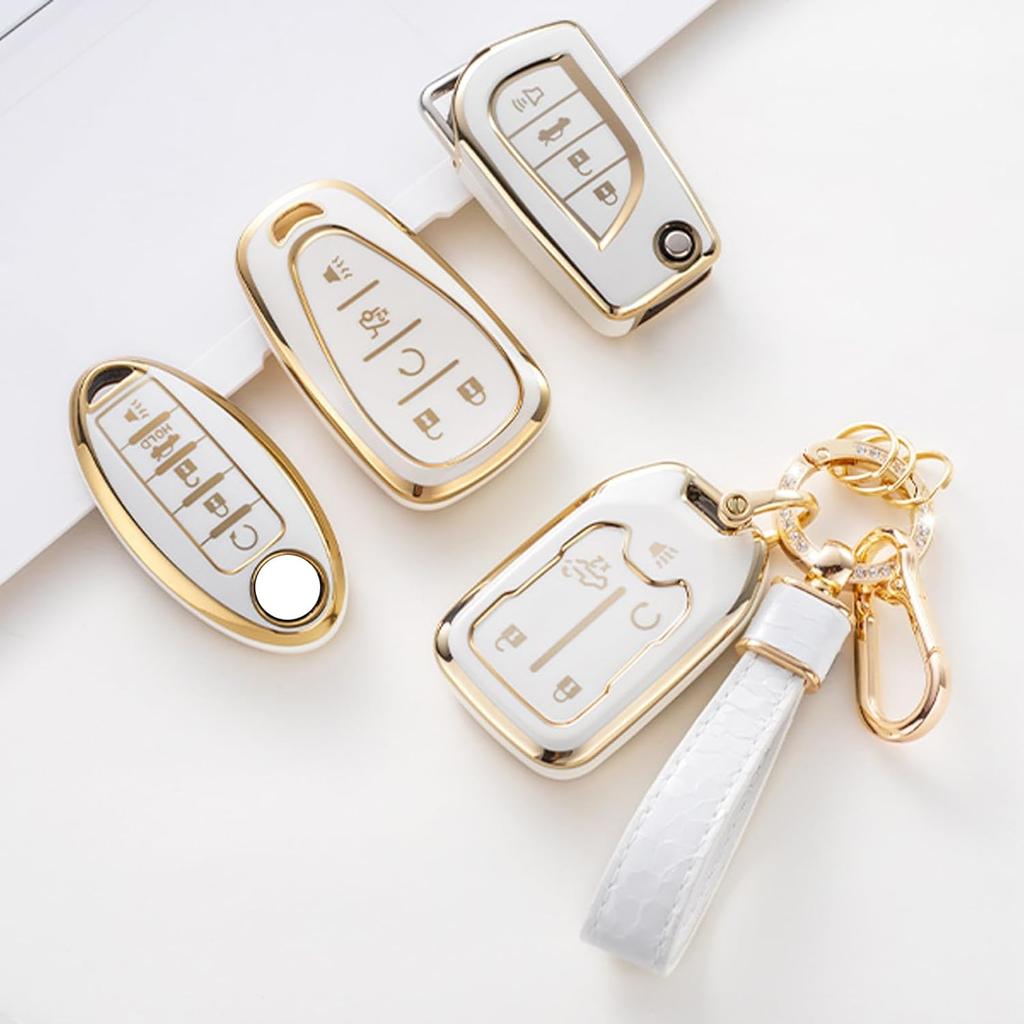 Чехол для брелока Toyota с брелком для ключей Toyota, чехол для автомобильного брелока, совместимый с Toyota Fortuner Tundra Camry RAV4 Highlander