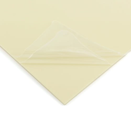 FLEOR 11.4" X 17" Blank Guitar Bass Pickguard Sheet, DIY Guitar Pickguard Backplate Scratch Plate Material, 1-Ply, Cream