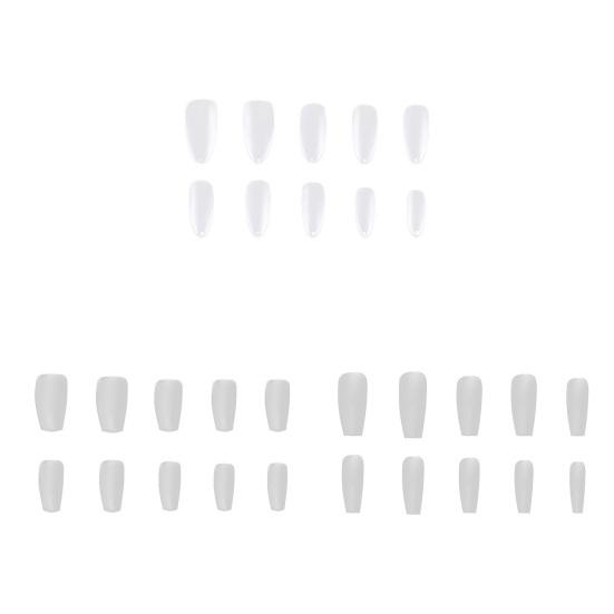 100 шт. 3 стиля типсов для маникюра, легко наносятся, отличные прозрачные бесшовные типсы с полным покрытием