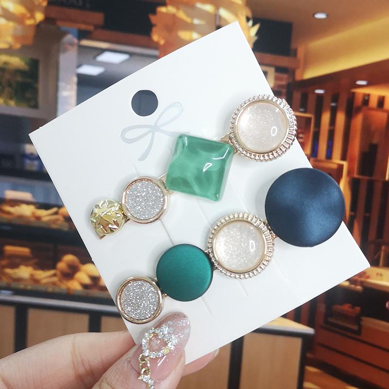 Корея Блестящий Кристалл Набор Заколок для Волос Модные Аксессуары для Волос Тренд для Женщин Девушка Жемчуг Стразы Заколка Боковая Заколка для Волос