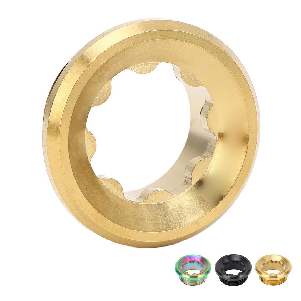 Bike Crankset Screw Ti Alloy Shock Absorption Crank Arm Screw Bike Fixing Bolt Dust Cover for M20mm 