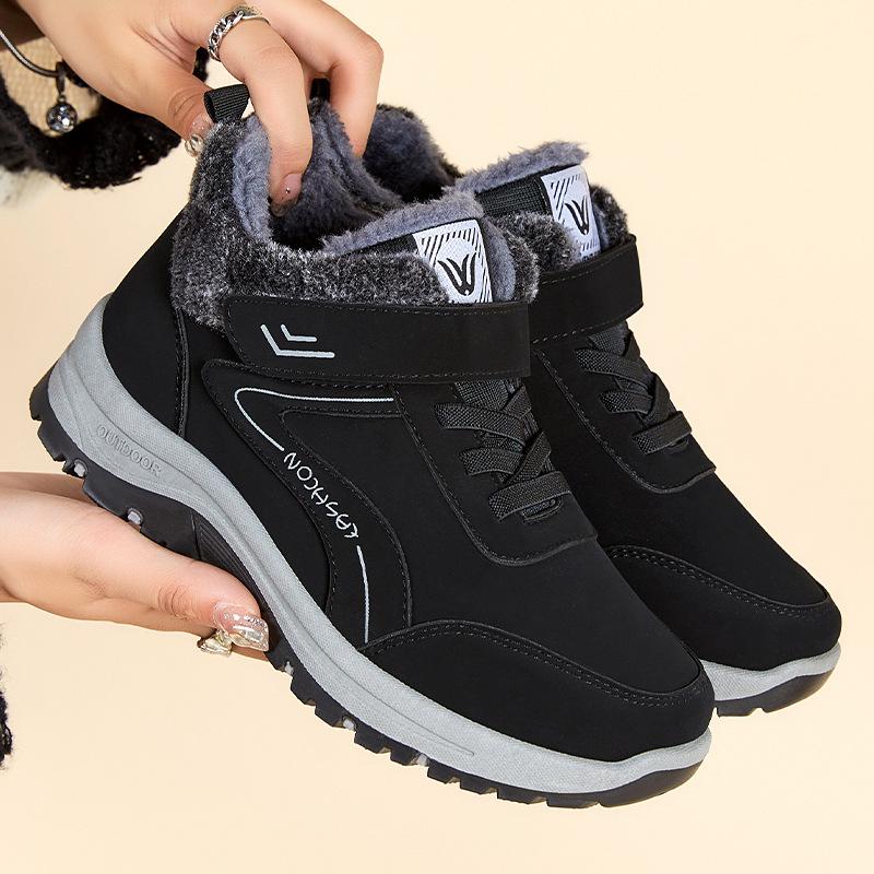 Snow Boots for Women Winter Cotton Shoes New Velvet Thickened Cotton Boots Warm Walking Shoes