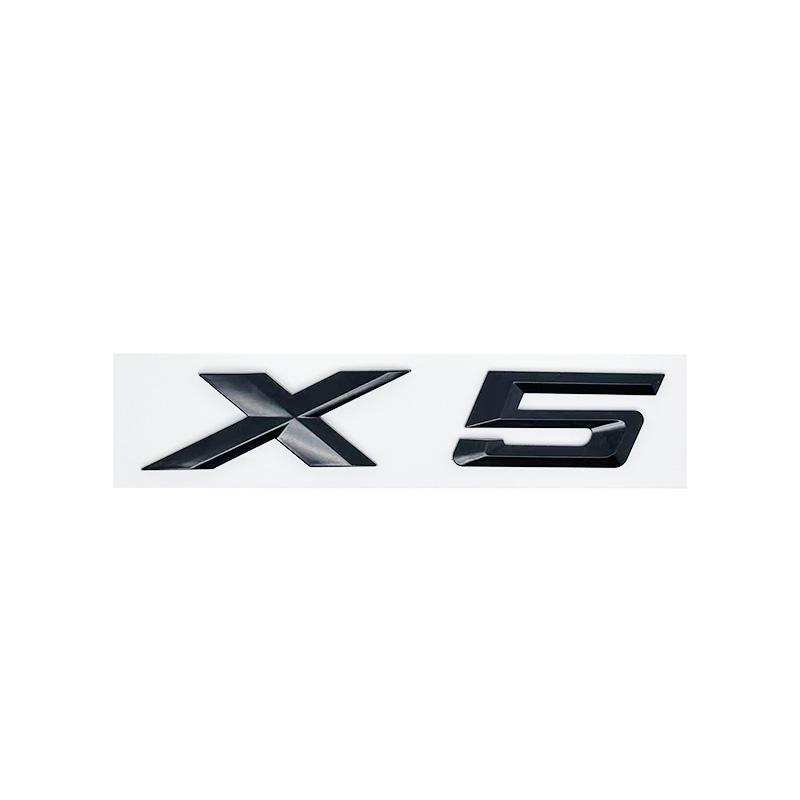 3D ABS Glossy Black SDrive Alphanumeric Emblem Sticker for BMW X1 X2 X3 X4 X5 X6 X7 & GT - 18i 20i 23i 25i 28i 30i 35i 40i 45i 5 YY8